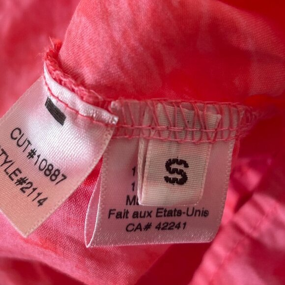 Stark X Poplin Tie Dye Dreamy Dress Ruffle Flutter Sleeve Size Small - Picture 14 of 16